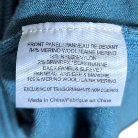 Rare Discontinued 2010s Tory Burch Sz S Teal Cardigan Style 30143142 Merino Wool - Picture 7 of 11